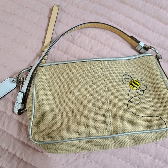 Coach Bumblebee n flowers purse - Picture 2 of 4